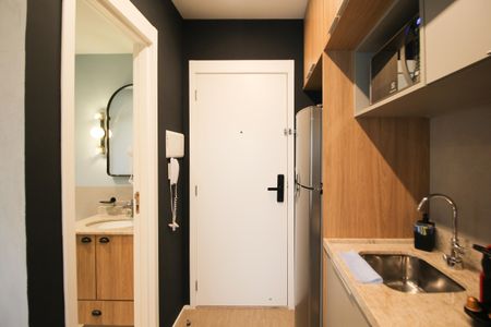 Studio para alugar com 25m², 1 quarto e sem vagaCozinha