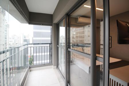 Studio para alugar com 25m², 1 quarto e sem vagaVaranda