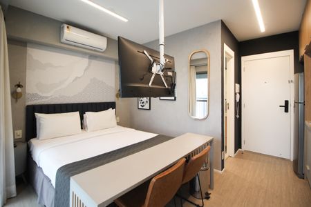 Suíte  de kitnet/studio para alugar com 1 quarto, 25m² em Indianópolis, São Paulo