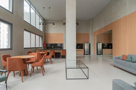 Studio para alugar com 26m², 1 quarto e sem vaga Studio para alugar com 26m², 1 quarto e sem vagaÁrea comum - Salão de festas 2