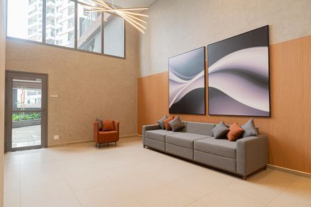 Studio para alugar com 26m², 1 quarto e sem vaga Studio para alugar com 26m², 1 quarto e sem vagaÁrea comum - Hall Social