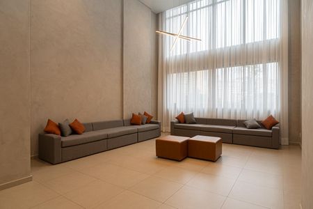 Studio para alugar com 26m², 1 quarto e sem vaga Studio para alugar com 26m², 1 quarto e sem vagaÁrea comum - Hall Social
