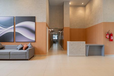 Studio para alugar com 26m², 1 quarto e sem vaga Studio para alugar com 26m², 1 quarto e sem vagaÁrea comum - Hall Social