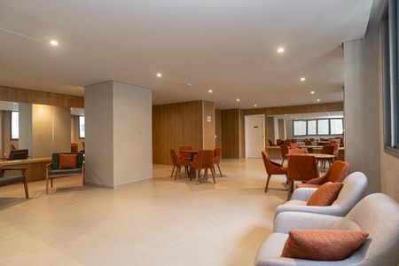 Studio para alugar com 26m², 1 quarto e sem vaga Studio para alugar com 26m², 1 quarto e sem vagaÁrea comum - Salão de festas 1