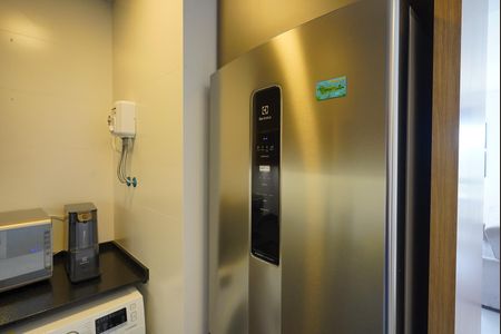 Cozinha de apartamento para alugar com 1 quarto, 36m² em Carvoeira, Florianópolis