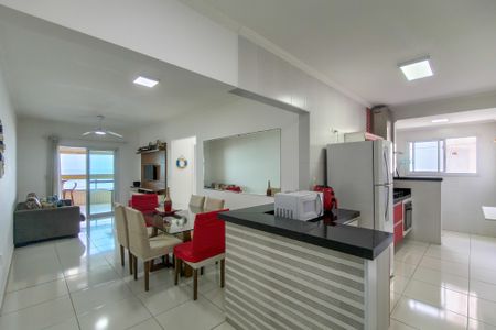Sala/Cozinha de apartamento para alugar com 2 quartos, 83m² em Vila Caiçara, Praia Grande