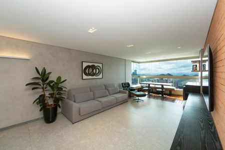 SALA de apartamento à venda com 2 quartos, 90m² em Vila da Serra, Nova Lima