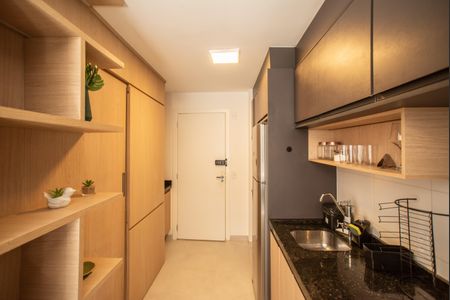Studio para alugar com 25m², 1 quarto e sem vaga Studio para alugar com 25m², 1 quarto e sem vagaCozinha