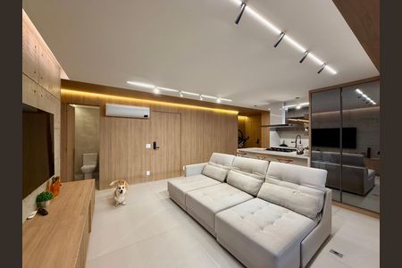 Sala  de apartamento à venda com 3 quartos, 125m² em Jardim das Acacias, São Paulo
