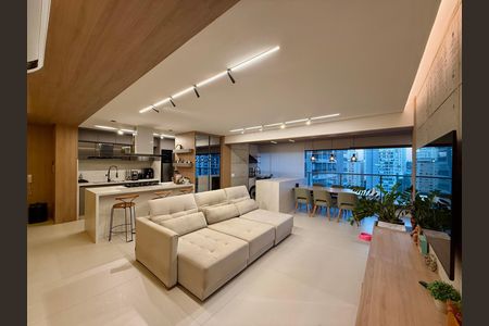 Sala  de apartamento à venda com 3 quartos, 125m² em Jardim das Acacias, São Paulo