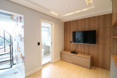 Sala de apartamento para alugar com 1 quarto, 80m² em Campo Belo, São Paulo