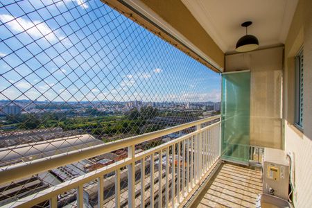 Varanda gourmet de apartamento à venda com 3 quartos, 77m² em Campestre, Santo André