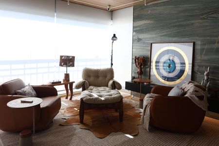 sala  de apartamento à venda com 2 quartos, 141m² em Vila Andrade, São Paulo