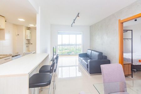 Sala de apartamento para alugar com 1 quarto, 50m² em Petrópolis, Porto Alegre