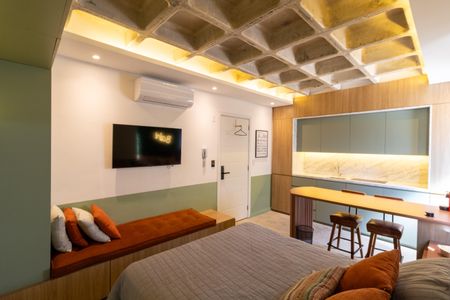 Studio para alugar com 24m², 1 quarto e 1 vaga Studio para alugar com 24m², 1 quarto e 1 vagaSala/Quarto