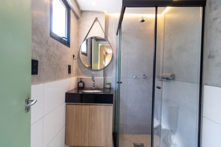 Studio para alugar com 24m², 1 quarto e 1 vaga Studio para alugar com 24m², 1 quarto e 1 vagaBanheiro