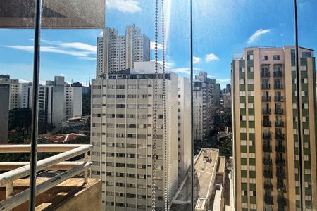vista varanda Sala de kitnet/studio para alugar com 1 quarto, 40m² em Pinheiros, São Paulo
