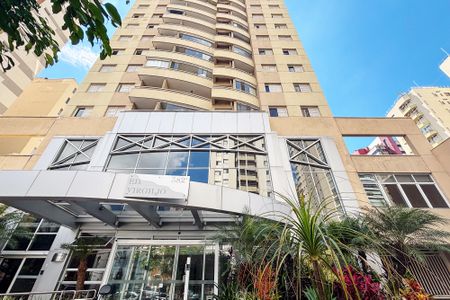 Studio para alugar com 40m², 1 quarto e 1 vagafachada do predio