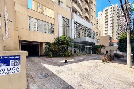 Studio para alugar com 40m², 1 quarto e 1 vagafachada do predio