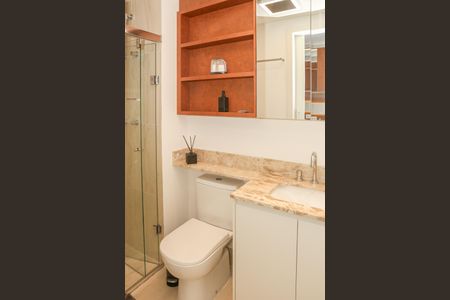 Studio para alugar com 34m², 1 quarto e sem vaga Studio para alugar com 34m², 1 quarto e sem vagaBanheiro