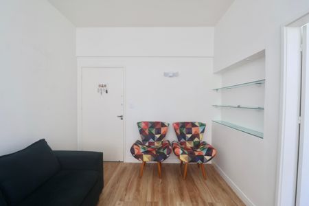 Sala de apartamento para alugar com 1 quarto, 57m² em Centro, Guarujá