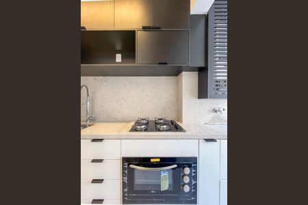 Apartamento para alugar com 42m², 2 quartos e 1 vagaDetalhe da cozinha