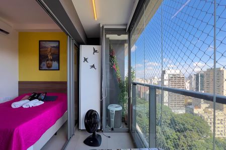 Studio para alugar com 24m², 1 quarto e sem vagaVaranda