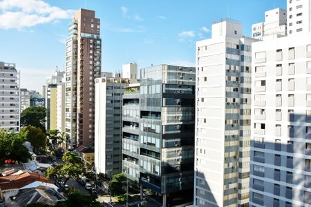 vista varanda quarto de kitnet/studio à venda com 1 quarto, 30m² em Jardim Paulista, São Paulo