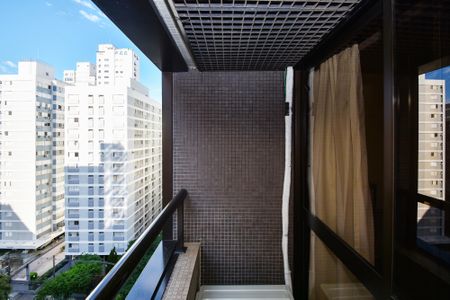varanda quarto de kitnet/studio à venda com 1 quarto, 30m² em Jardim Paulista, São Paulo