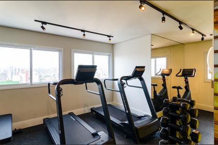 Studio para alugar com 28m², 1 quarto e sem vaga Studio para alugar com 28m², 1 quarto e sem vagaAcademia