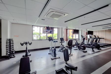 Studio para alugar com 23m², 1 quarto e sem vaga Studio para alugar com 23m², 1 quarto e sem vagaÁrea comum - Academia