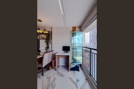 Varanda da Sala de apartamento para alugar com 2 quartos, 49m² em Barra Funda, São Paulo