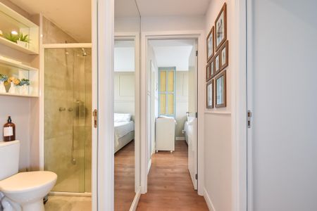 Apartamento à venda com 55m², 2 quartos e 1 vagaBanheiro da suíte