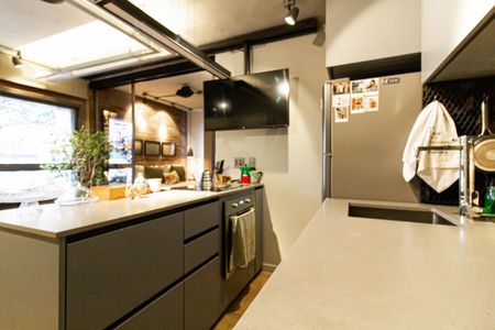 Studio à venda com 32m², 1 quarto e 1 vaga Studio à venda com 32m², 1 quarto e 1 vagaCozinha