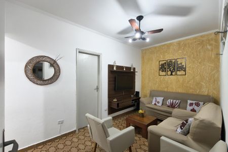 Sala de apartamento para alugar com 2 quartos, 60m² em Aviação, Praia Grande