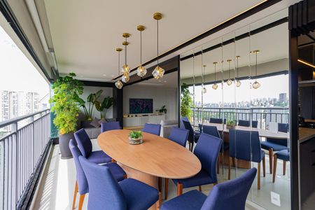 Varanda gourmet de apartamento à venda com 3 quartos, 136m² em Jardim Dom Bosco, São Paulo