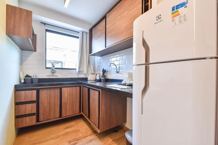 Studio para alugar com 30m², 1 quarto e sem vaga Studio para alugar com 30m², 1 quarto e sem vagaCozinha