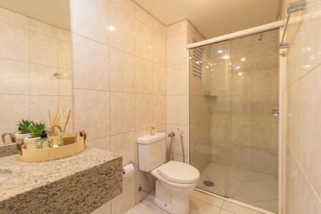 Apartamento para alugar com 60m², 1 quarto e sem vagaBanheiro da Suite