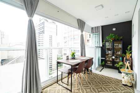 Studio à venda com 41m², 1 quarto e 1 vagaVaranda