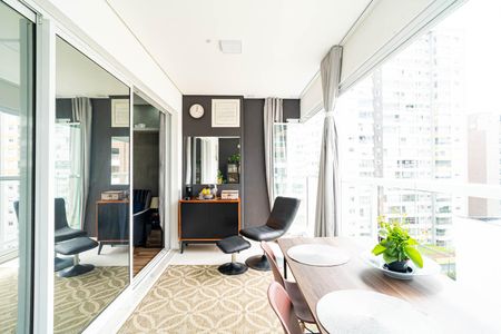 Studio à venda com 41m², 1 quarto e 1 vagaVaranda