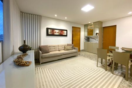 Sala de apartamento à venda com 3 quartos, 85m² em Cruzeiro, Belo Horizonte