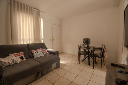 Sala de apartamento à venda com 2 quartos, 53m² em Europa, Contagem