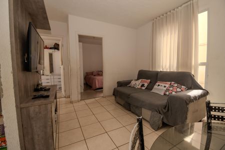 Sala de apartamento à venda com 2 quartos, 53m² em Europa, Contagem
