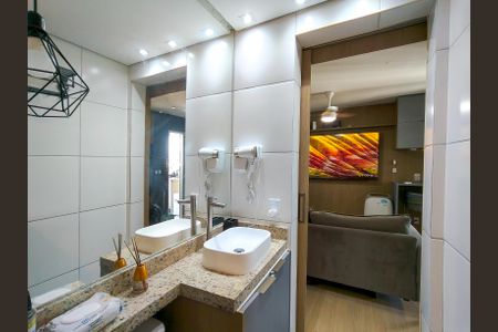 Studio para alugar com 33m², 1 quarto e sem vagaBanheiro do Estúdio