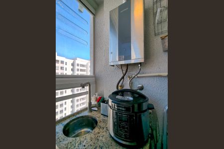 Varanda do Estúdio de kitnet/studio para alugar com 1 quarto, 33m² em Santo Cristo, Rio de Janeiro