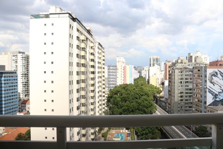 Varanda da Sala de apartamento para alugar com 1 quarto, 38m² em Barra Funda, São Paulo