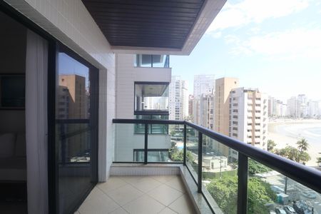 Varanda de apartamento para alugar com 3 quartos, 121m² em Jardim Asturias, Guarujá