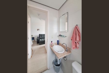 Banheiro social de apartamento à venda com 2 quartos, 58m² em Lauzane Paulista, São Paulo