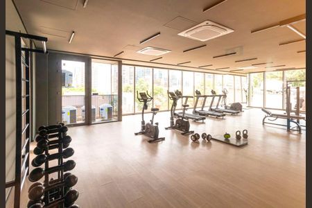 Studio para alugar com 26m², 1 quarto e sem vaga Studio para alugar com 26m², 1 quarto e sem vagaÁrea comum - Academia