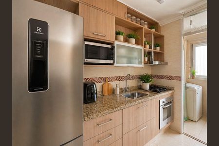 Cozinha de apartamento à venda com 2 quartos, 50m² em Santa Maria, Osasco